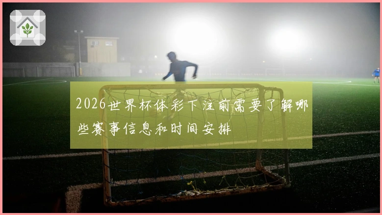 2026世界杯体彩下注前需要了解哪些赛事信息和时间安排
